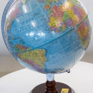 Tactile World Globe on wooden stand