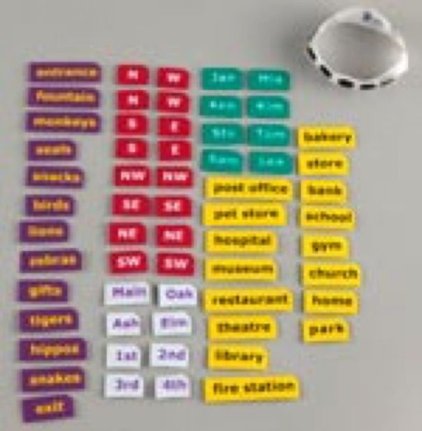 Tactile Town print-braille labels