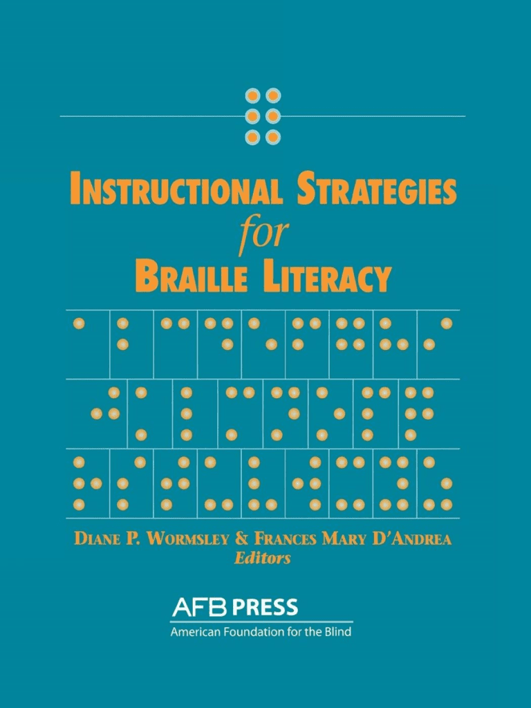 Instructional Strategies for Braille Literacy American Printing House