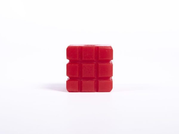Giant Textured Beads grid red cube