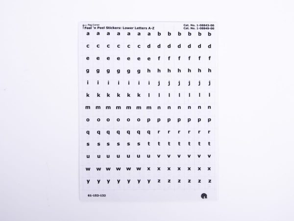 Feel 'n Peel braille-print Alphabet Letters