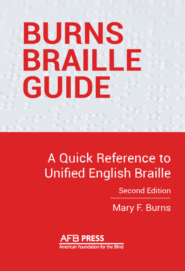 Burns Braille Guide front cover