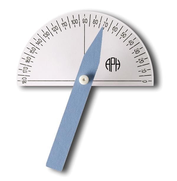 Braille Large Print Protractor