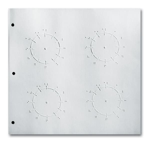 Clock Face Sheets in Braille