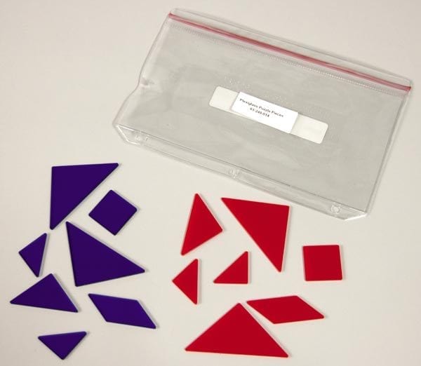 Tactile Tangrams plexiglass shapes