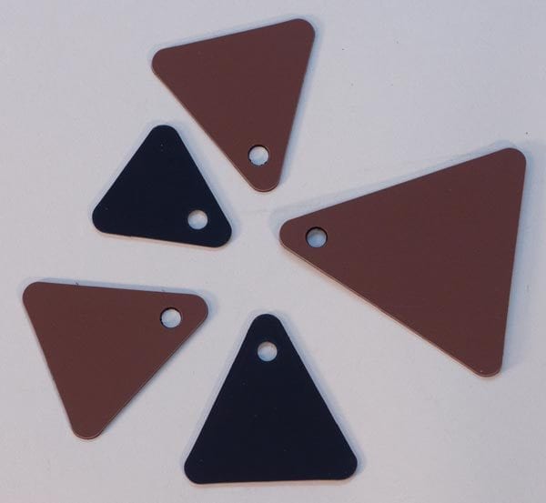 Brown Black Triangles Shape Board