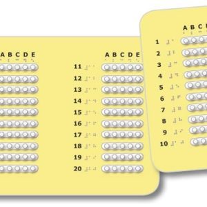 Pop-A-Dot Accessible Multiple Choice Answer Sheets