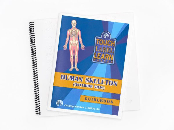 Touch Label and Learn Poster Human Skeleton Guide Book