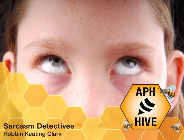 APH Hive course graphic depicting a teenage girl peering upward.