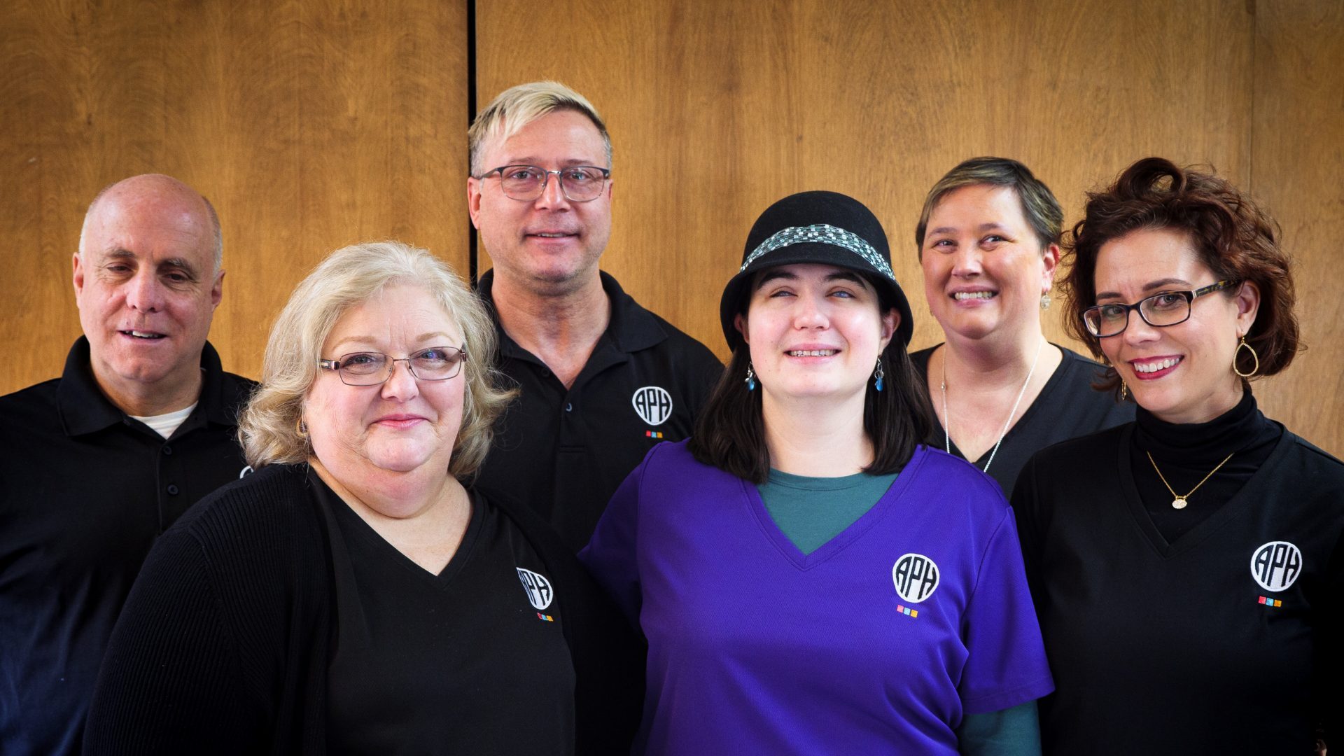 Group photo of Outreach team. From left to right; Scott Hegle , Cindy Amback, Jeff Schwarz, Leslie Weilbacher, Leanne Grillot, Amy Campbell.